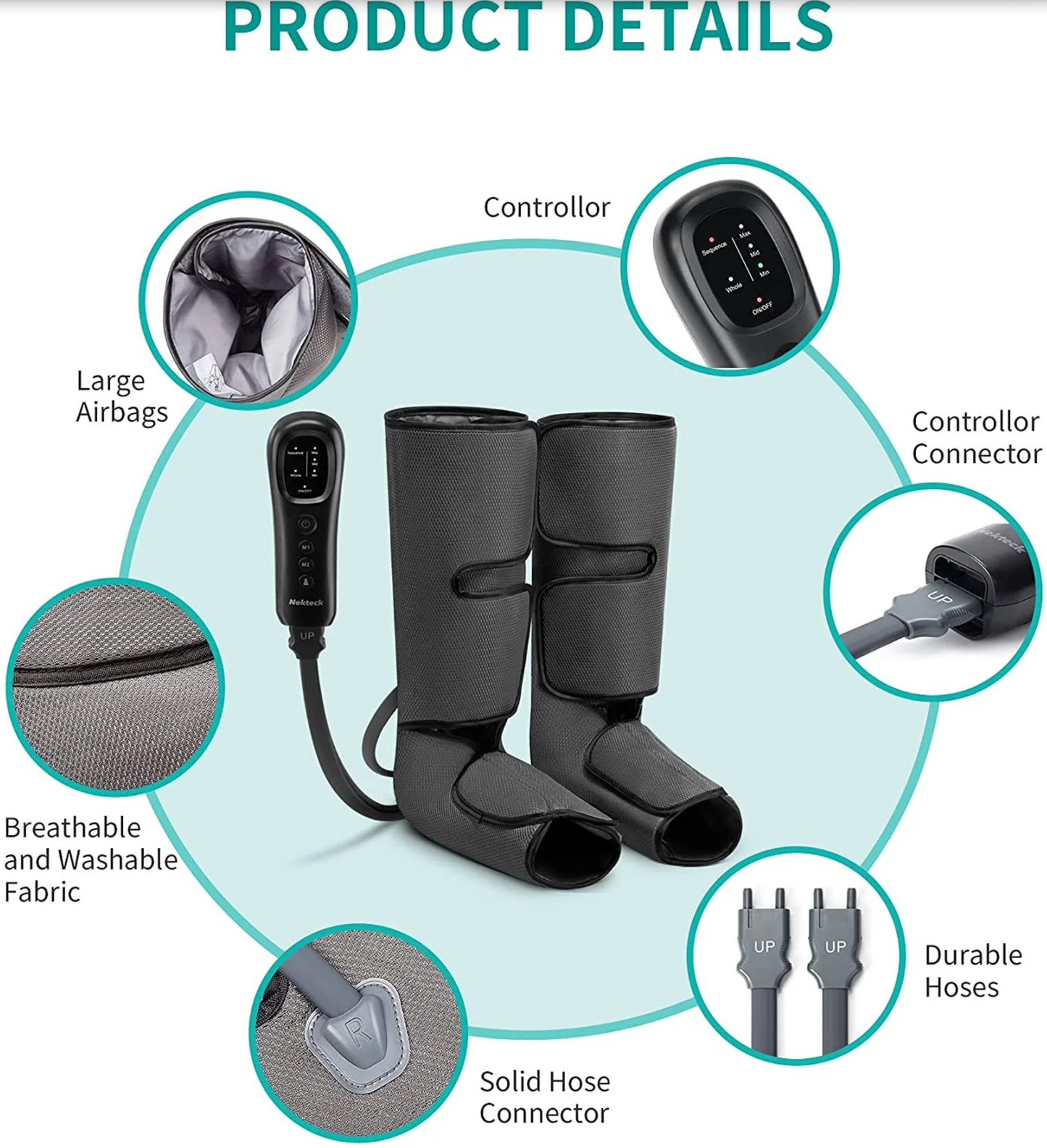 Velgo leg and foot massager